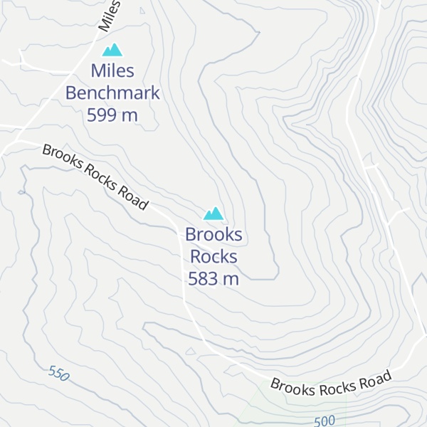 Map of Brooks Rocks