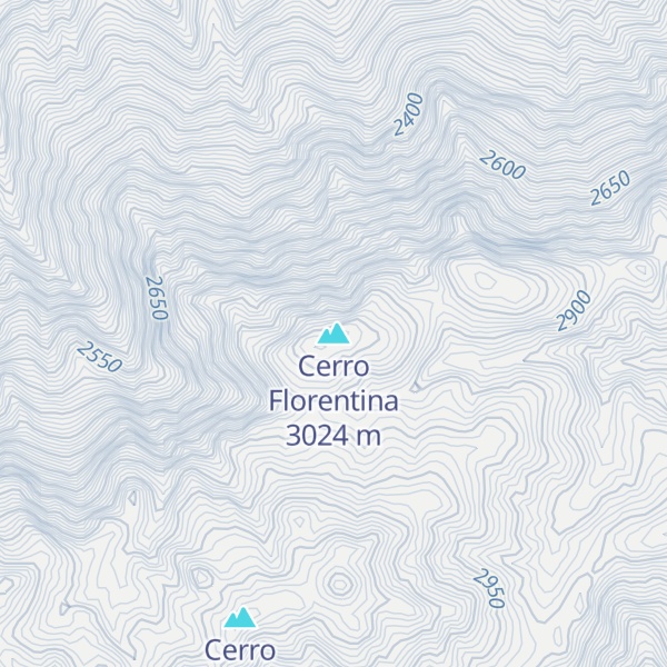 Map of Cerro Florentina