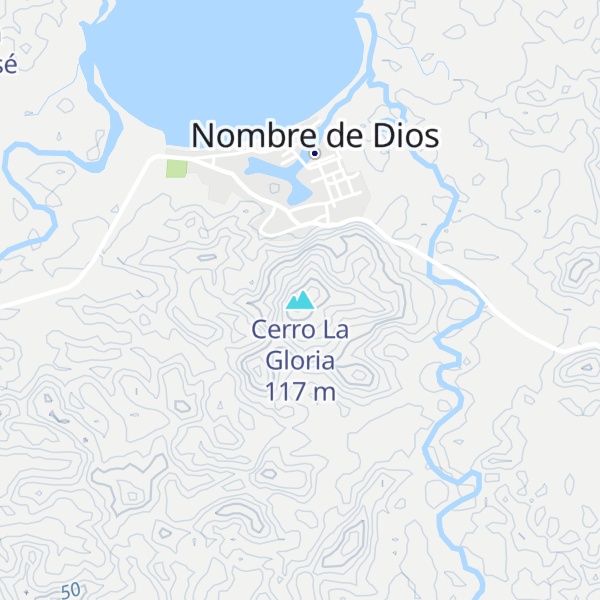 Map of Cerro La Gloria
