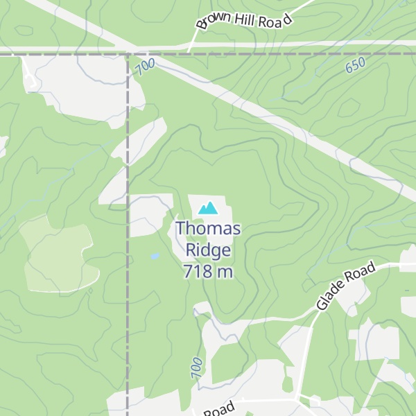 Map of Thomas Ridge