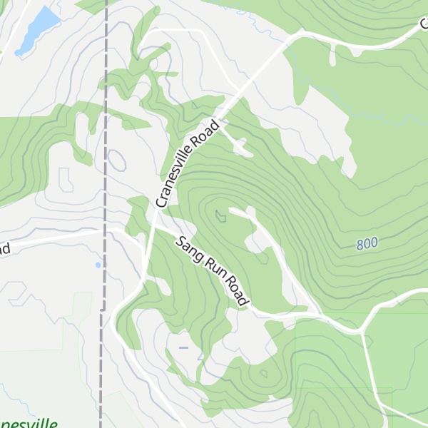 Map of Whites Knob