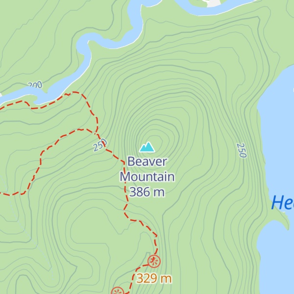 Map of Beaver Mountain