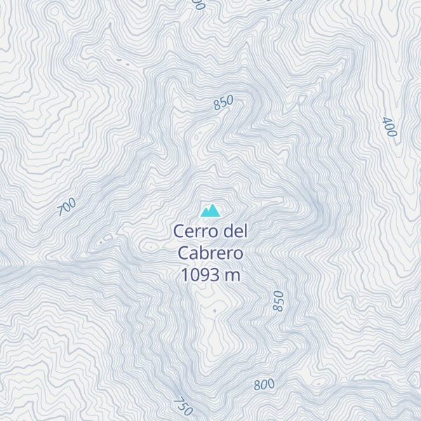 Map of Cerro del Cabrero