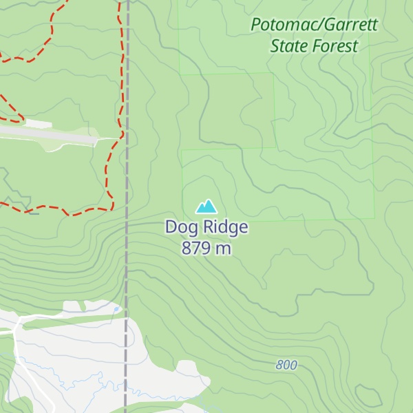 Map of Dog Ridge