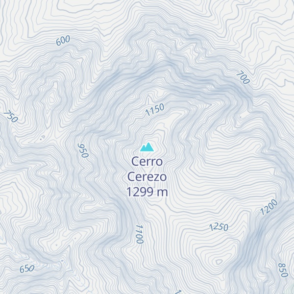 Map of Cerro Cerezo
