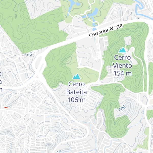 Map of Cerro Bateita