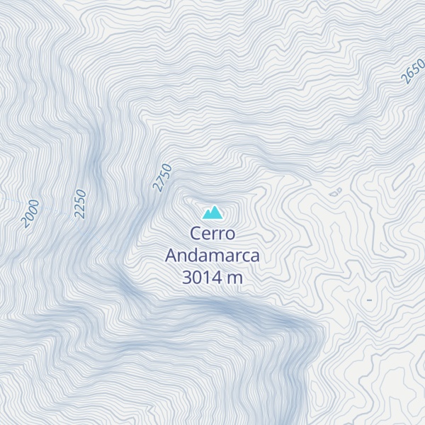 Map of Cerro Andamarca