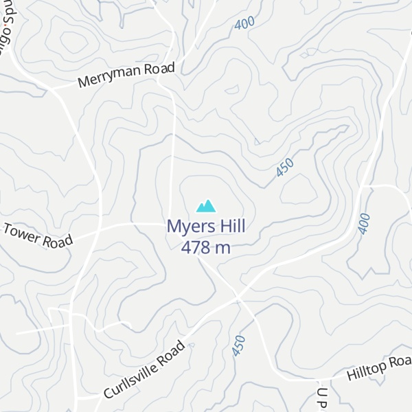 Map of Myers Hill