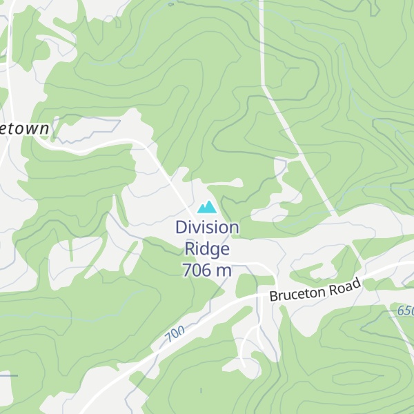Map of Division Ridge