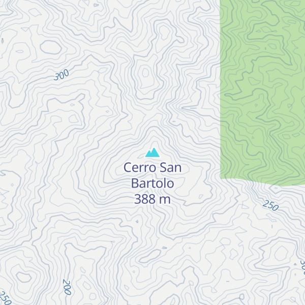 Map of Cerro San Bartolo