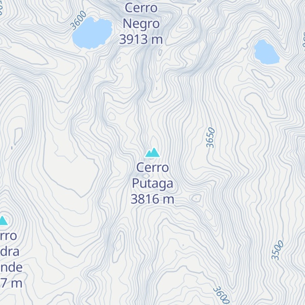 Map of Cerro Putaga