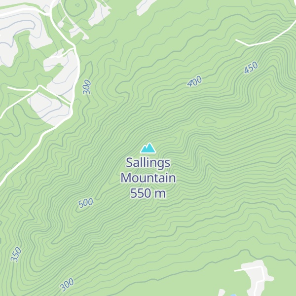 Map of Sallings Mountain