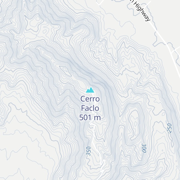 Map of Cerro Faclo