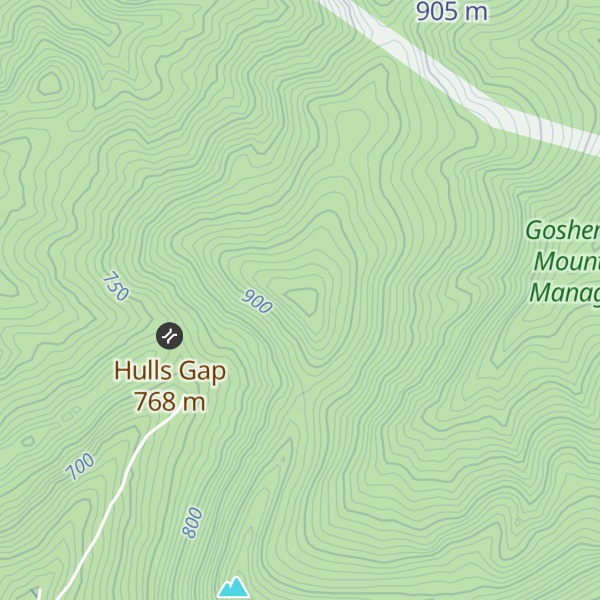 Map of Coopers Knob