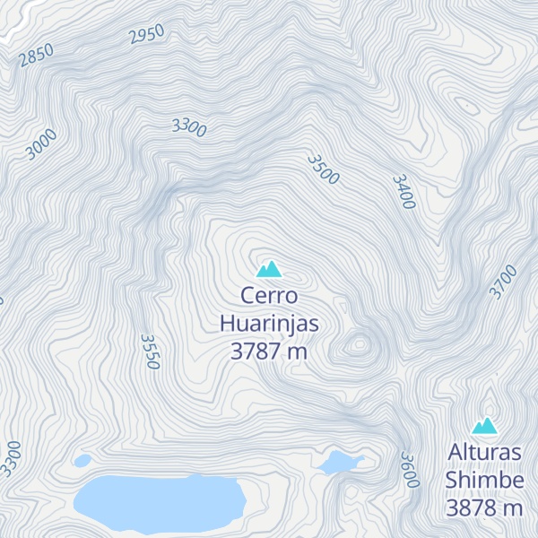 Map of Cerro Huarinjas