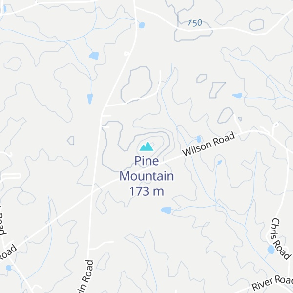 Map of Pine Mountain