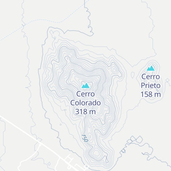 Map of Cerro Colorado