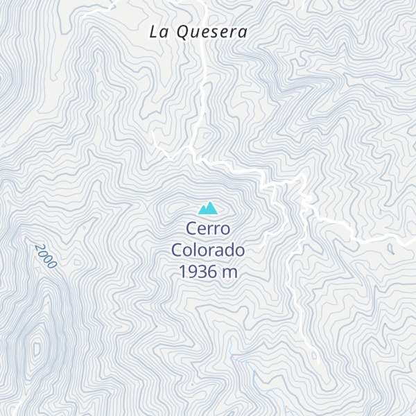 Map of Cerro Colorado