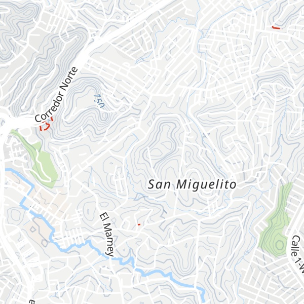 Map of Cerro La Cruz