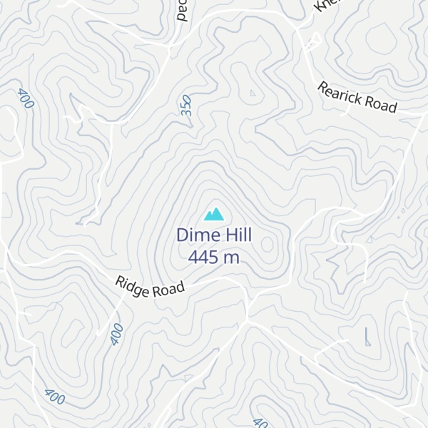 Map of Dime Hill