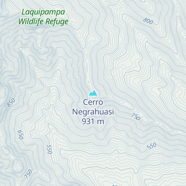 Map of Cerro Negrahuasi