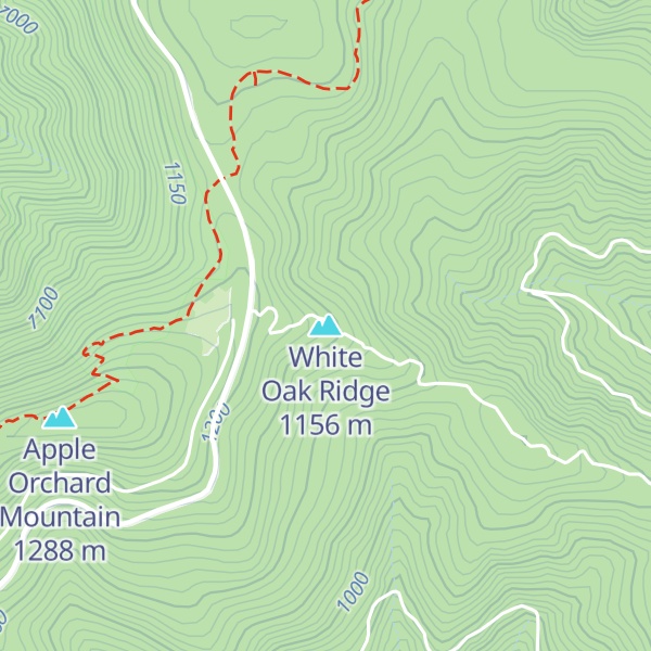 Map of White Oak Ridge