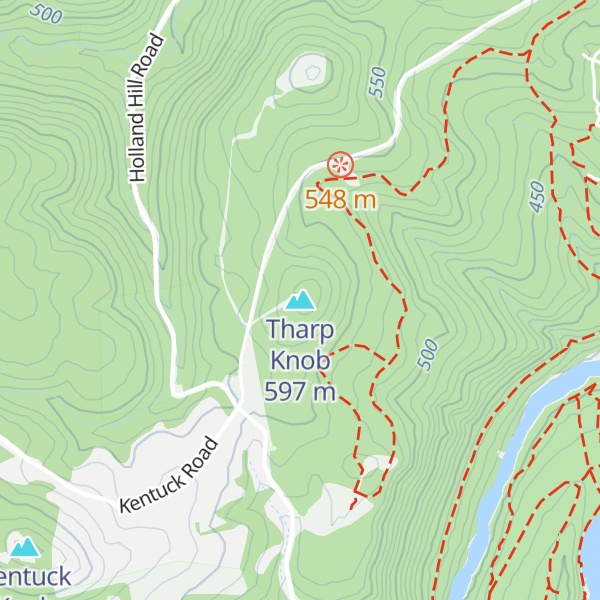 Map of Tharp Knob