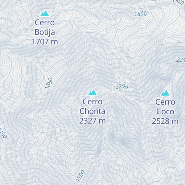 Map of Cerro Chonta