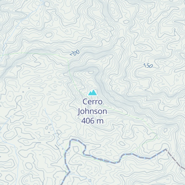 Map of Cerro Johnson