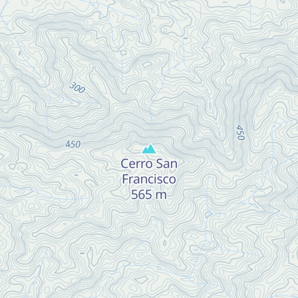 Map of Cerro San Francisco
