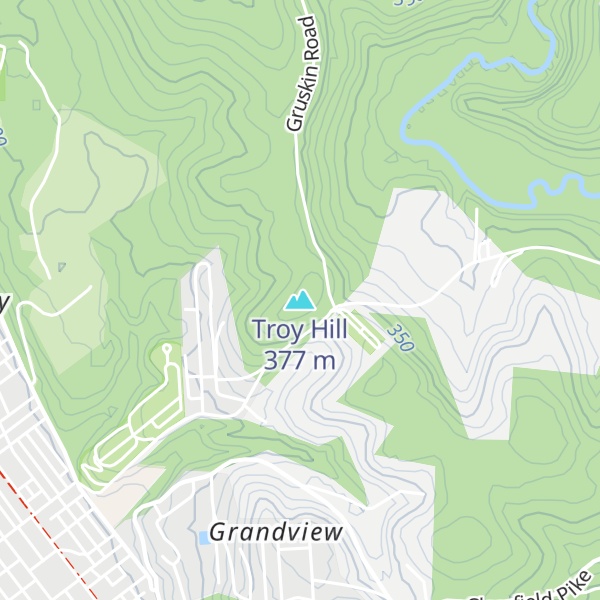 Map of Troy Hill