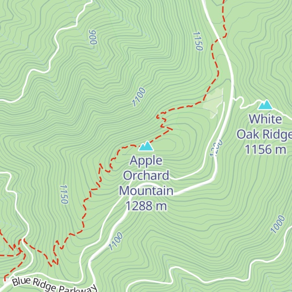 Map of Apple Orchard Mountain