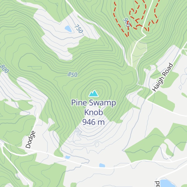 Map of Pine Swamp Knob