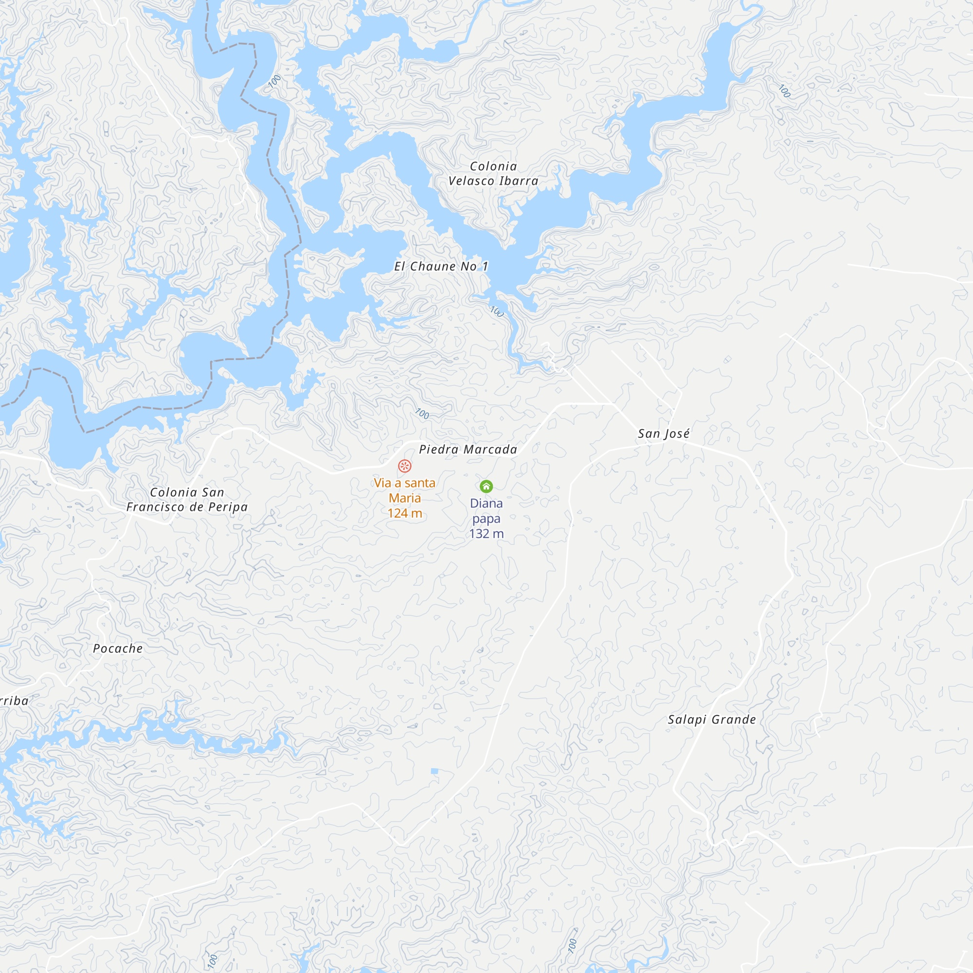 Diana papa map
