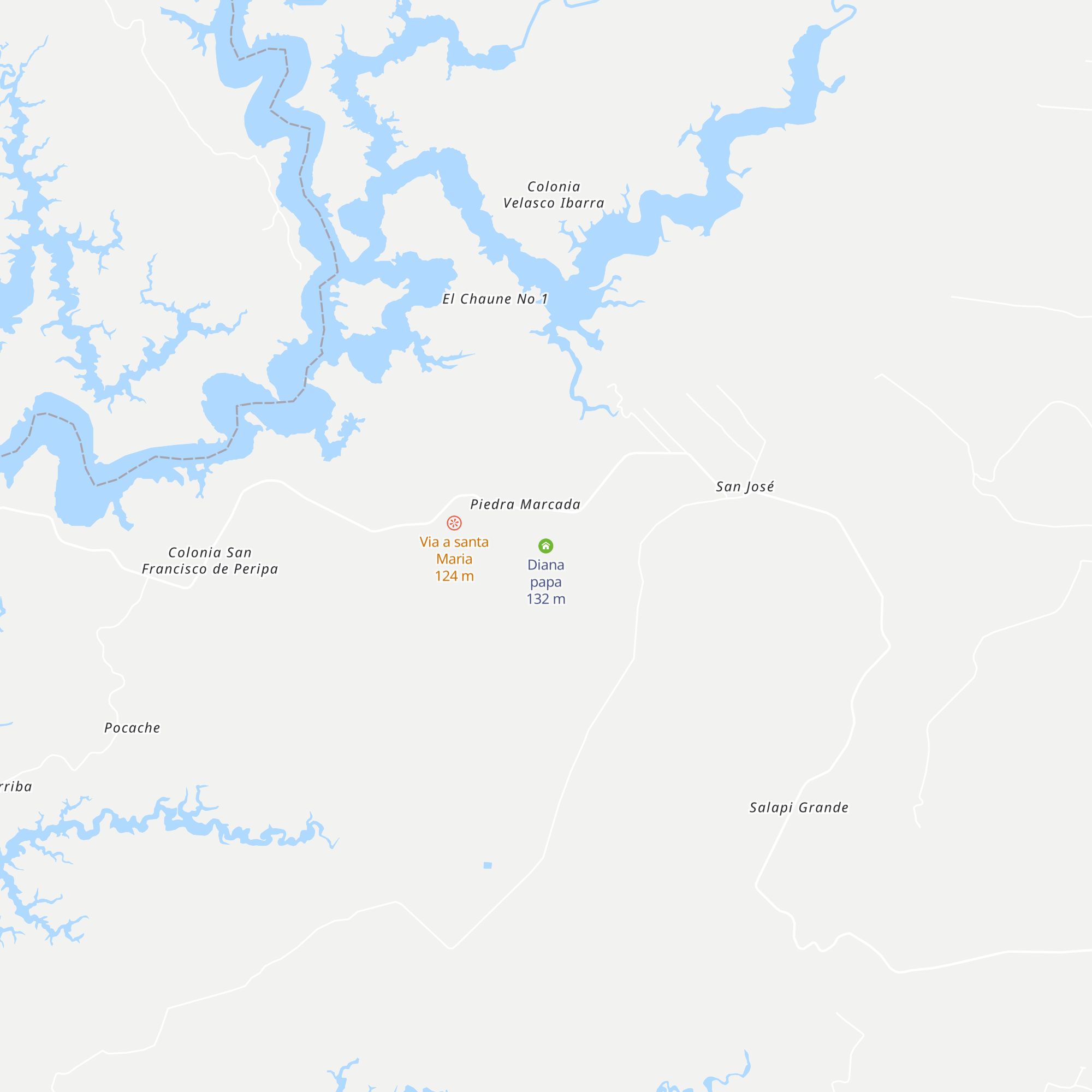 Diana papa map