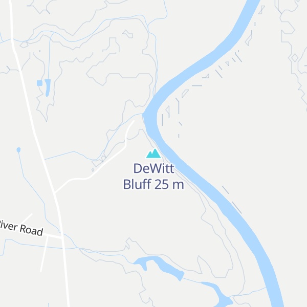 Map of DeWitt Bluff