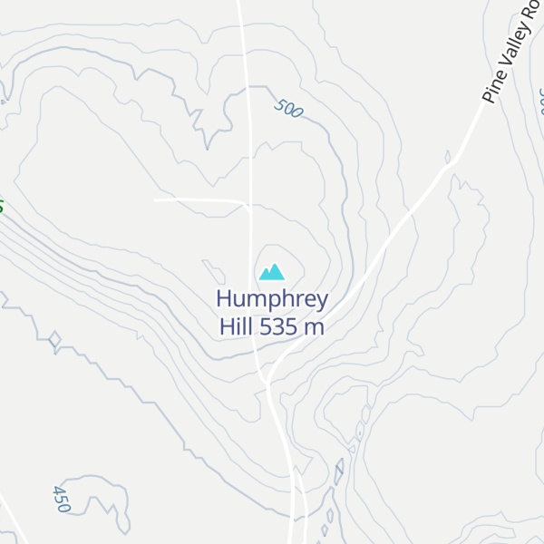 Map of Humphrey Hill