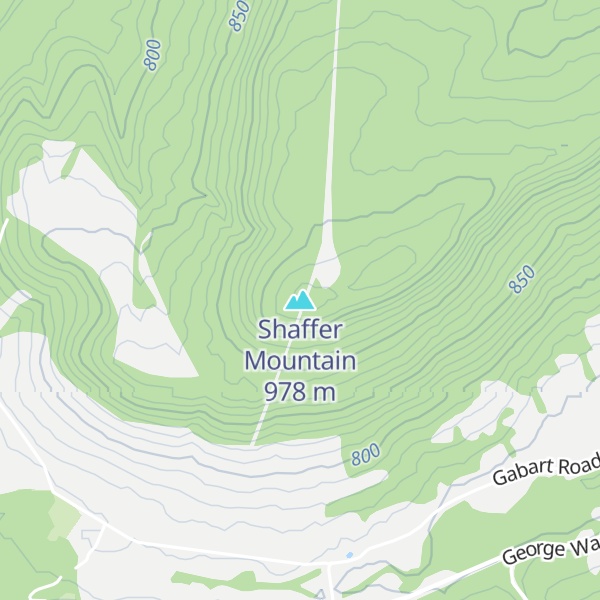 Map of Shaffer Mountain