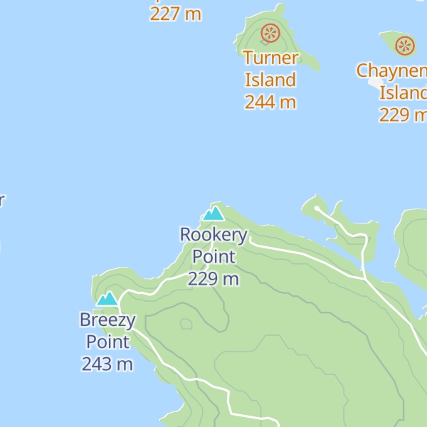 Map of Rookery Point