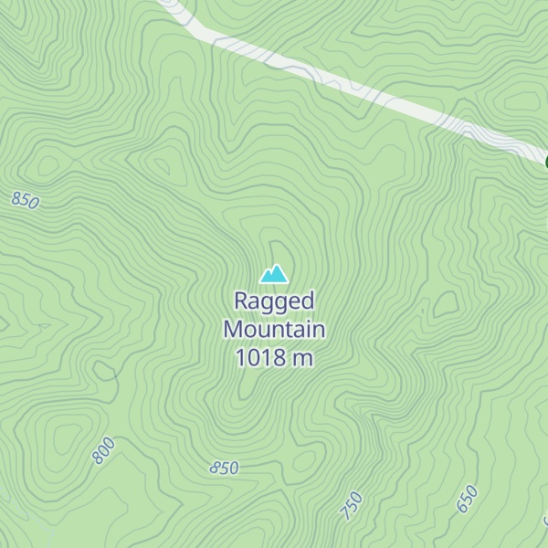 Map of Ragged Mountain