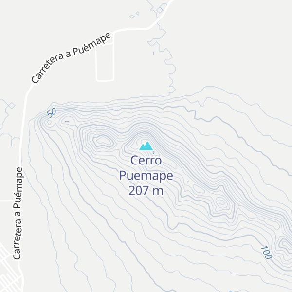 Map of Cerro Puemape