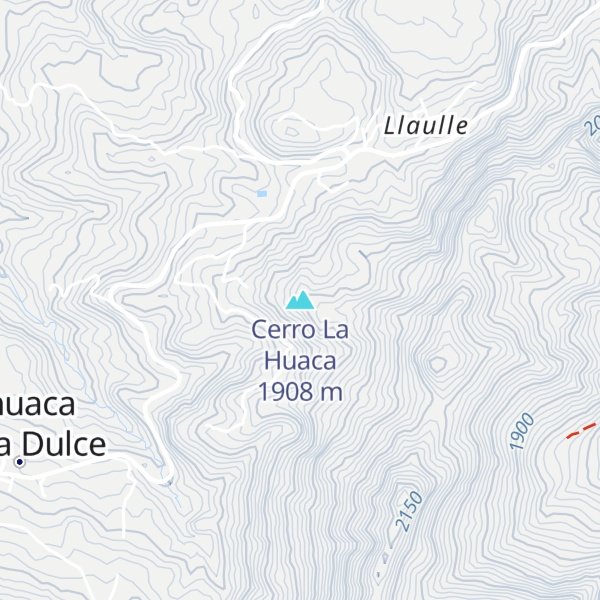 Map of Cerro La Huaca