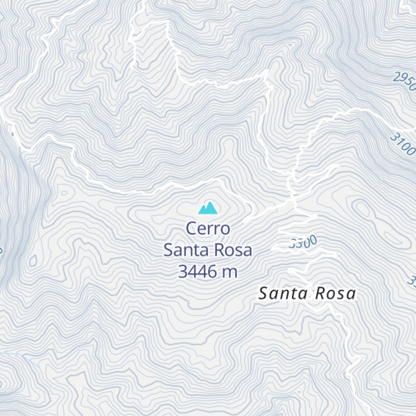 Map of Cerro Santa Rosa