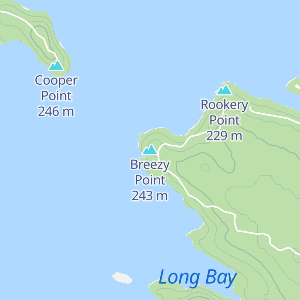 Map of Breezy Point