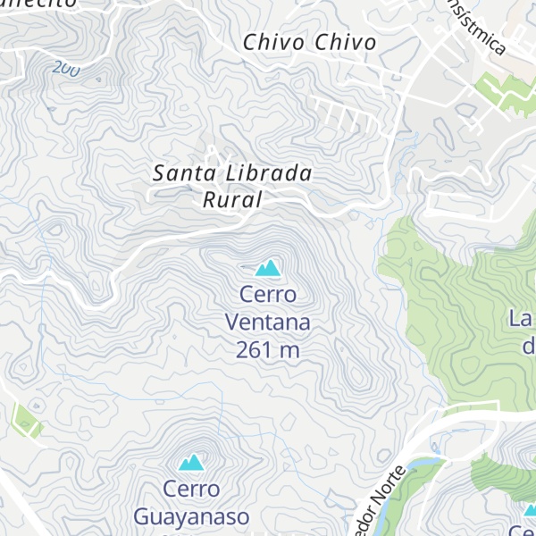 Map of Cerro Ventana