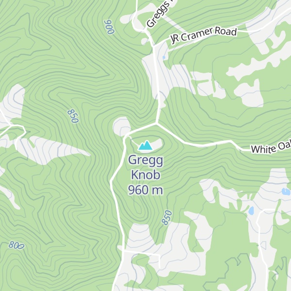 Map of Gregg Knob