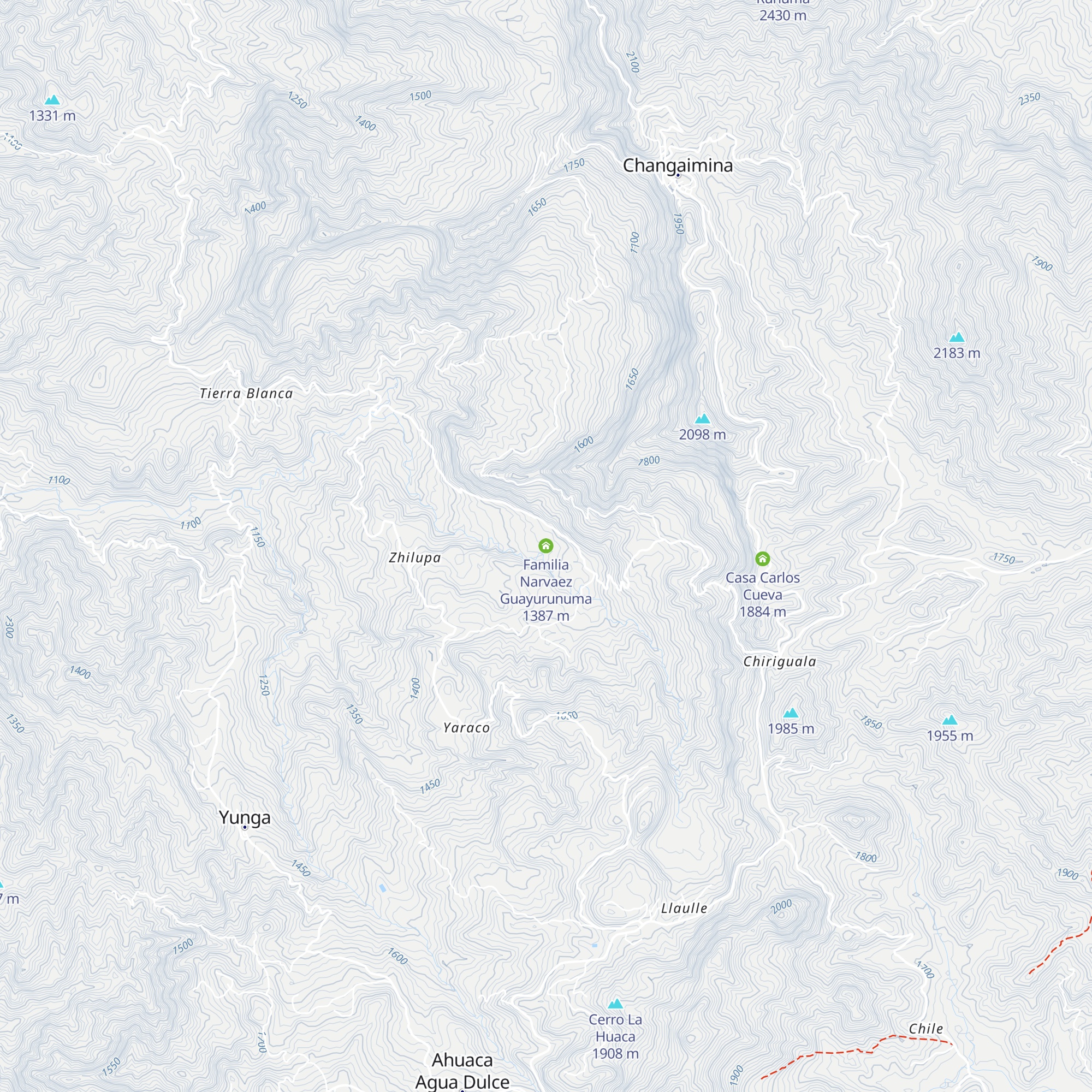 Familia Narvaez Guayurunuma map