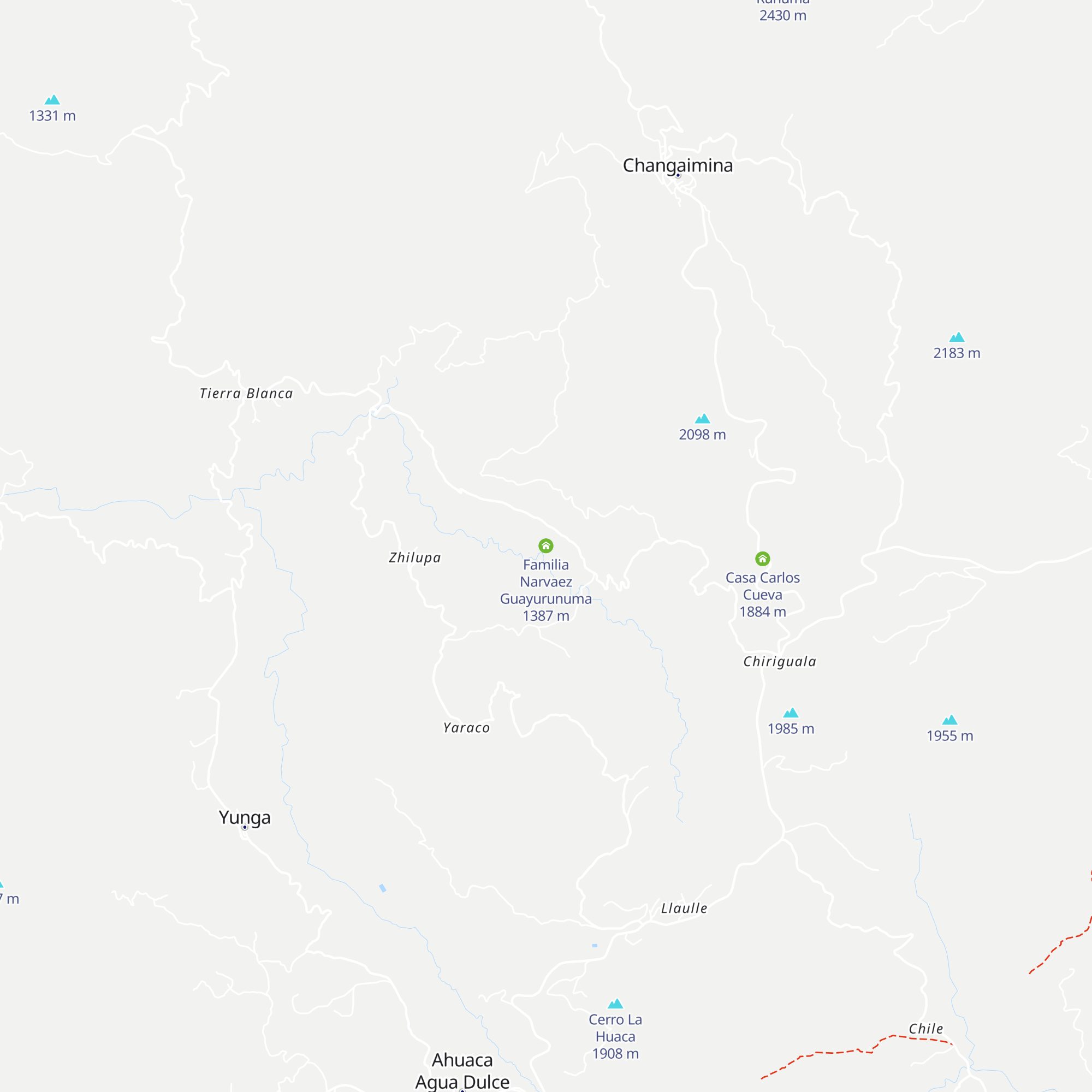 Familia Narvaez Guayurunuma map