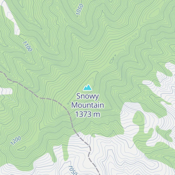 Map of Snowy Mountain