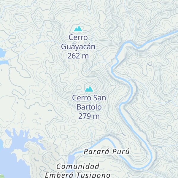 Map of Cerro San Bartolo